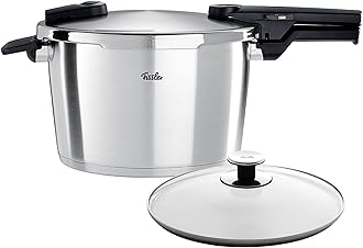 Fissler Vitaquick Premium Pressure Cooker Set, 8.5 Quart & Glass Lid