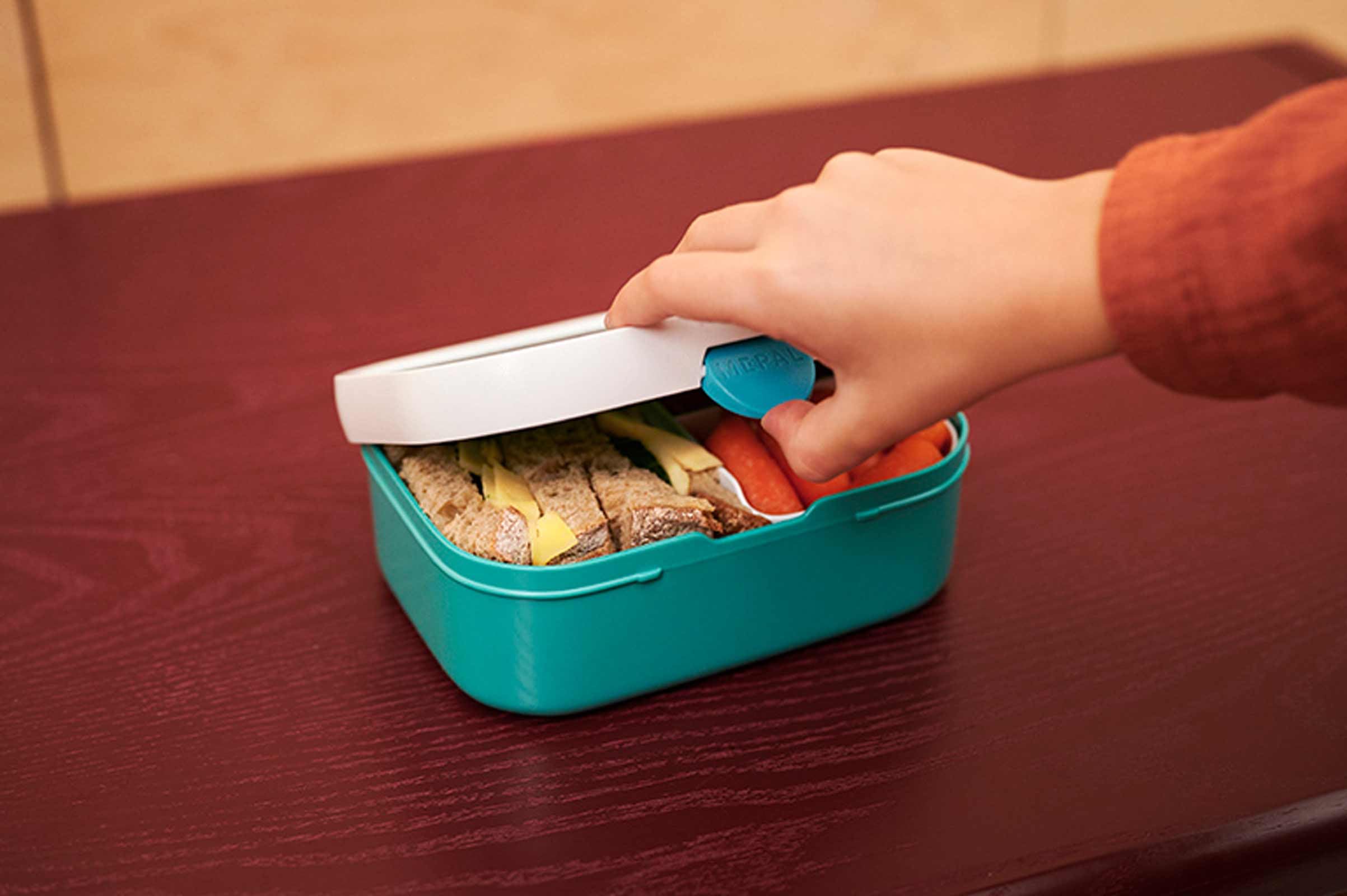 Mepal Set per la pausa Campus, set per bambini con borraccia con coperchio apribile e portapranzo, set per il pranzo per la scuola o in viaggio, lavabile in lavastoviglie, 600 + 750 ml, Princess Power