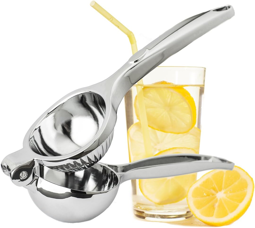 ZANAYA Manual Lemon Squeezer, Lemon Press, Juice Extractor Single Press Hand Juicer Lime Citrus Fruit Juicer Heavy Duty Anti-Corrosive Dishwasher Safe