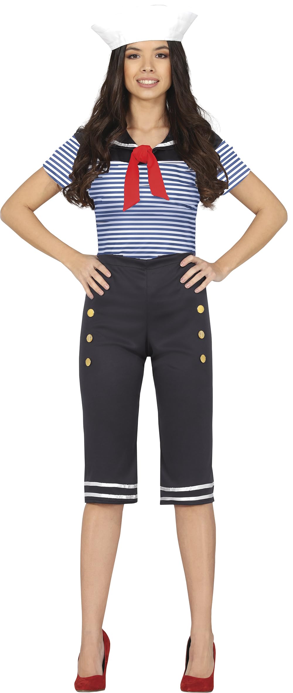 FIESTAS GUIRCA Sailor Uniform Fancy Dress Costume Adult Women Size 8-10