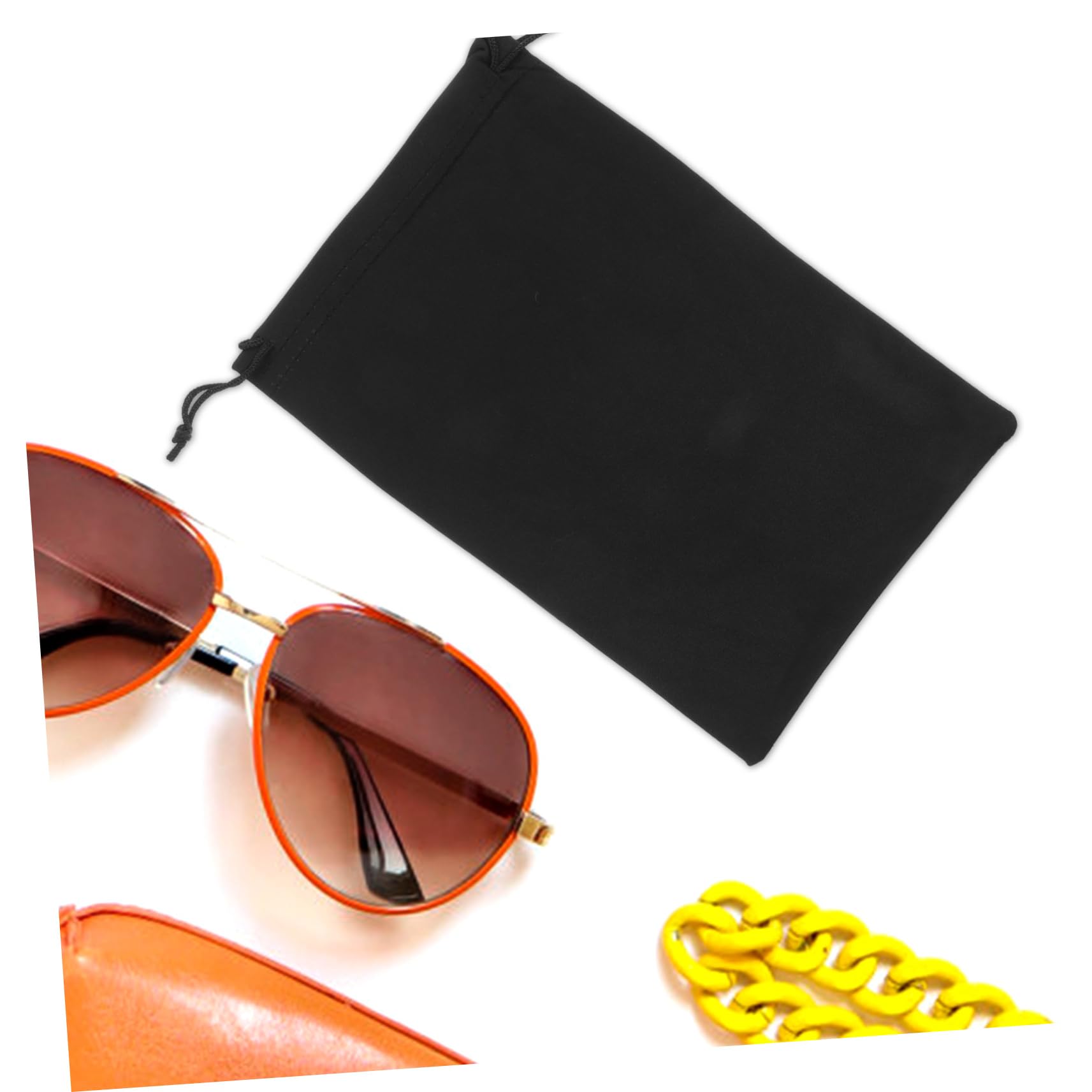 ibasenice Étui Pour Lunettes De Ski Pochette De Transport 10 Pièces En Microfibre Noire 25x14 Cm Légère Compatible Masque Ski Rangement Outdoor