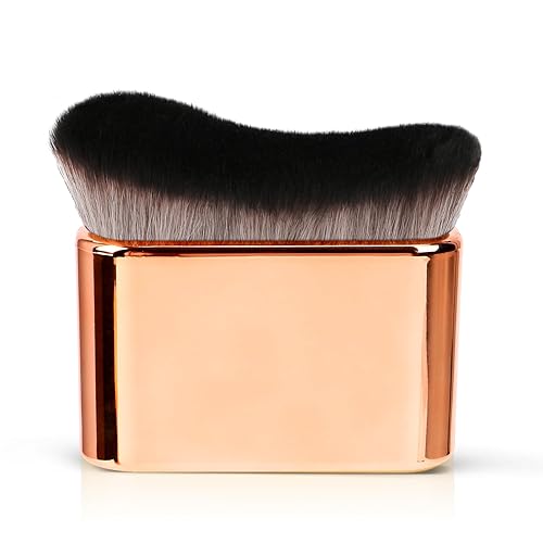 Miniatura 58 de UNIMEIX Brocha autobronceadora para protección solar, brocha de maquillaje corporal, aplicador de mezcla Kabuki, cepillo de belleza para Gris