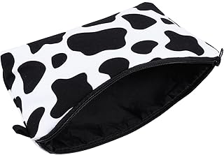 فوميز. شنطة مستحضرات تجميل للسفر بنمط بقرة من قطعة واحدة، شنطة تخزين بنمط بقرة، شنطة مكياج للنساء، شنطة ادوات الزينة، شنطة غسيل مزخرفة بنمط بقرة، شنطة تخزين، البوليستر، ألوان متنوعة