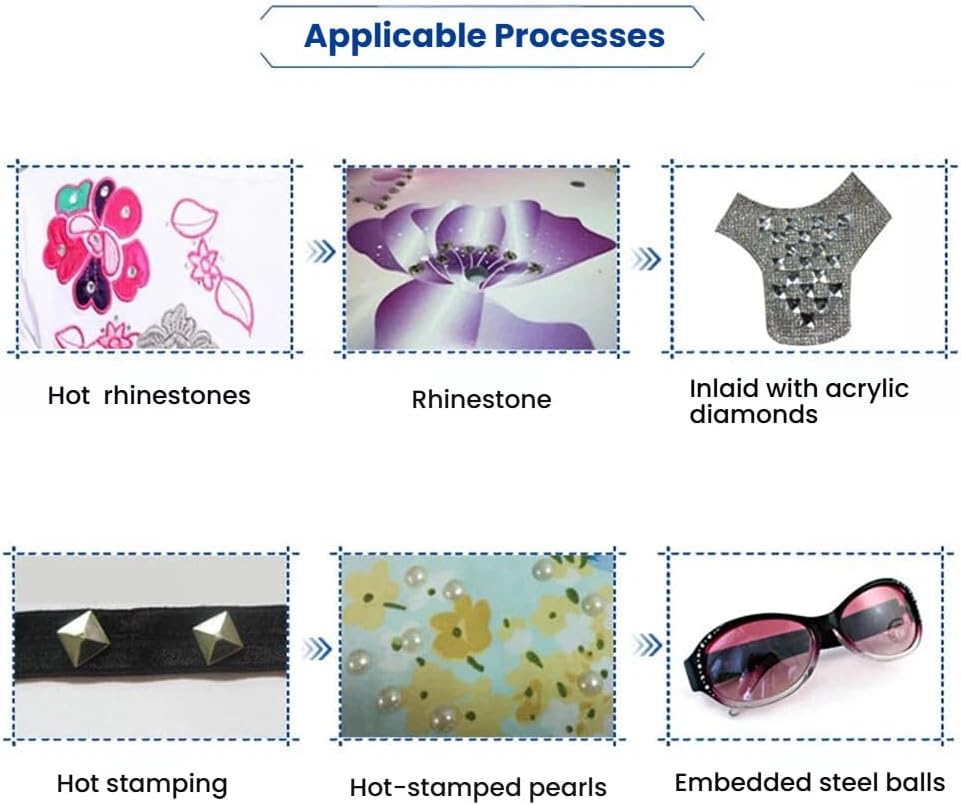 Multi-Function Manual Rhinestone Setter,Gem & Stud Welder for Apparel,Caps,Phone Cases,Crafts,Complete Starter Kit