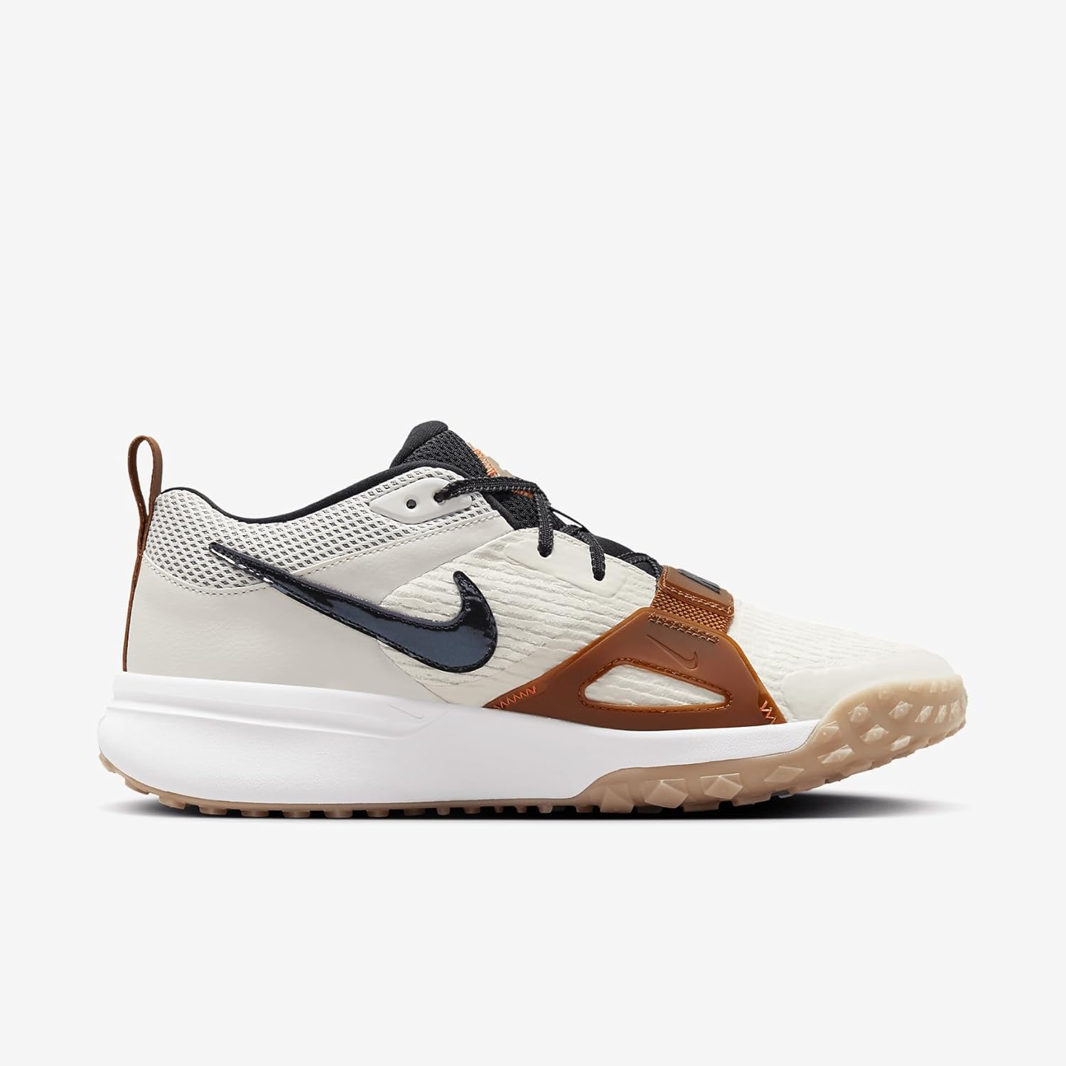 Nike Diamond Elite Turf Baseball Shoes (FZ8654-100, Summit White/Phantom/Dark Russet/) Size 8