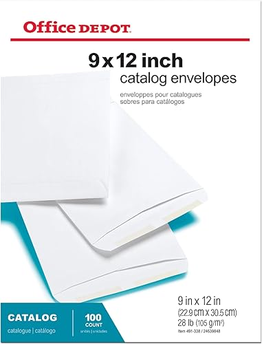 Miniatura 4 de Office Depot Sobres de Catálogo, 9.0 in x 12.0 in, Blanco, Caja De 100, OM96570