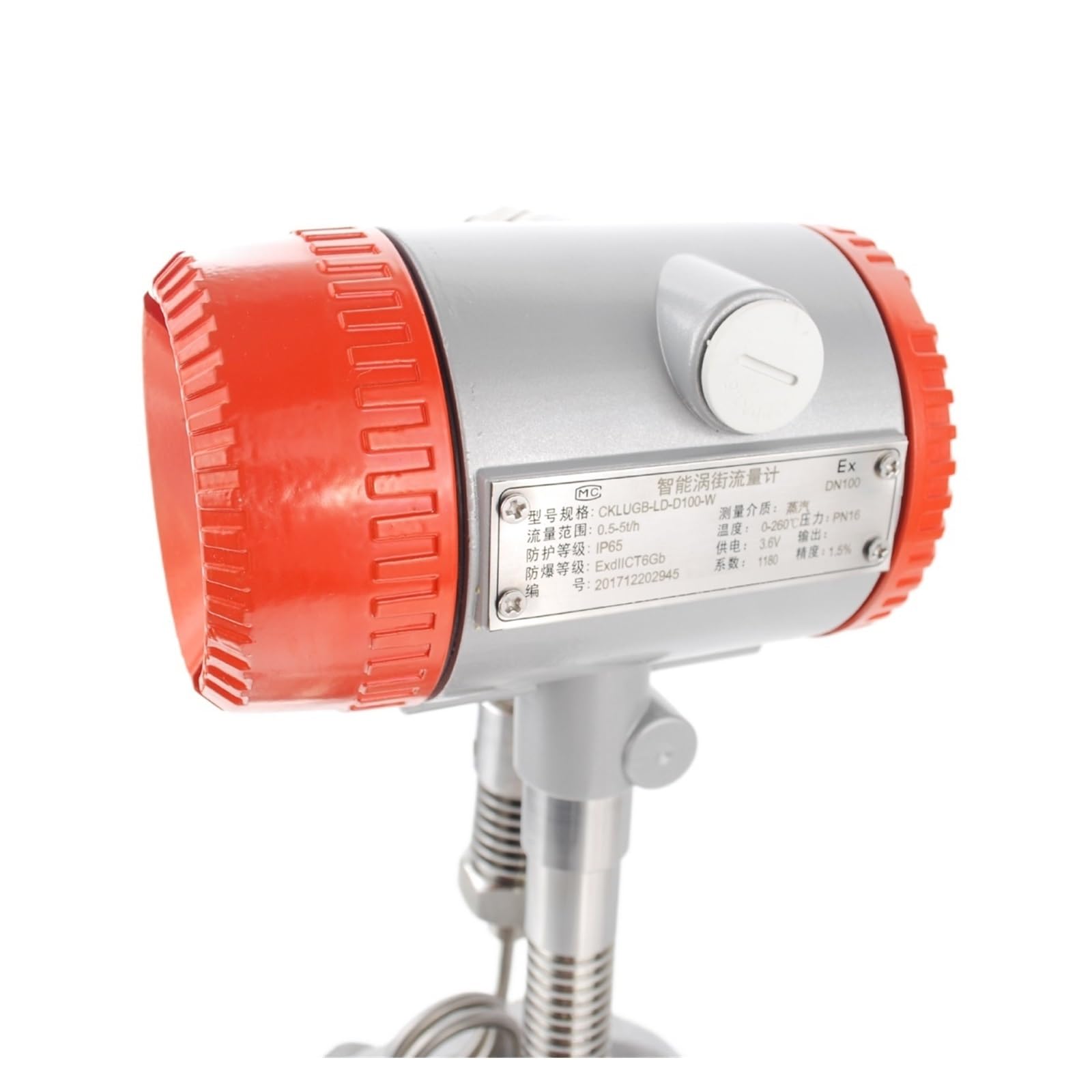 Medidor de Flujo Vortex Tipo Abrazadera con compensación de presión y Temperatura, Salida RS485 de 4-20 mA(DN40-compressed Gas)