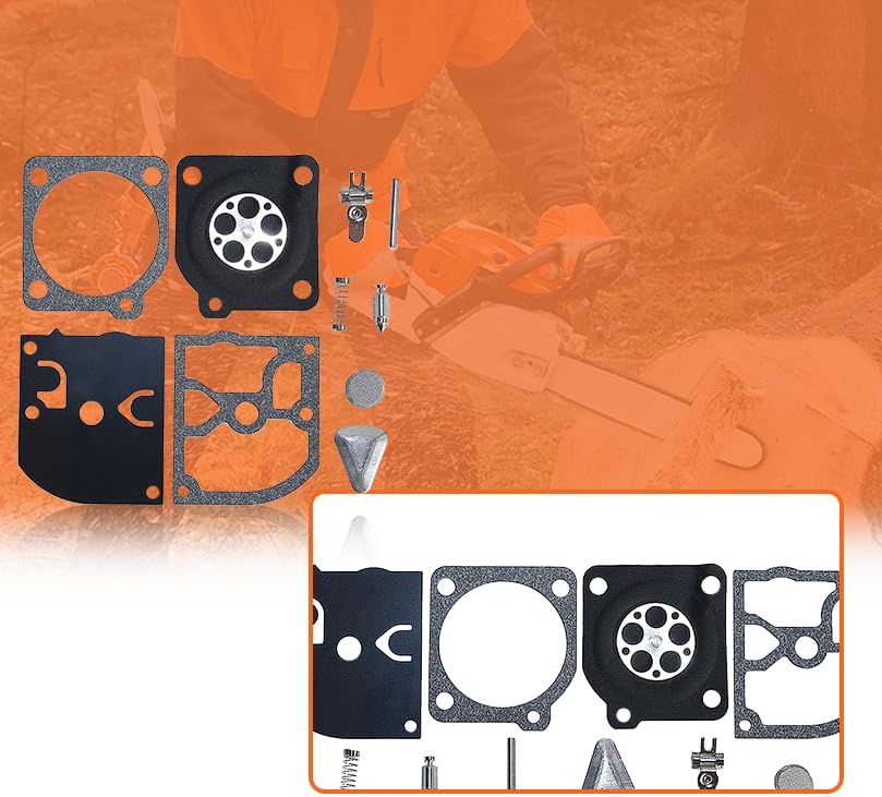 Miniatura 3 de Kit de carburador de motosierra para motosierra Jonsered 2050, 2045, 2041 con carburador para Zama