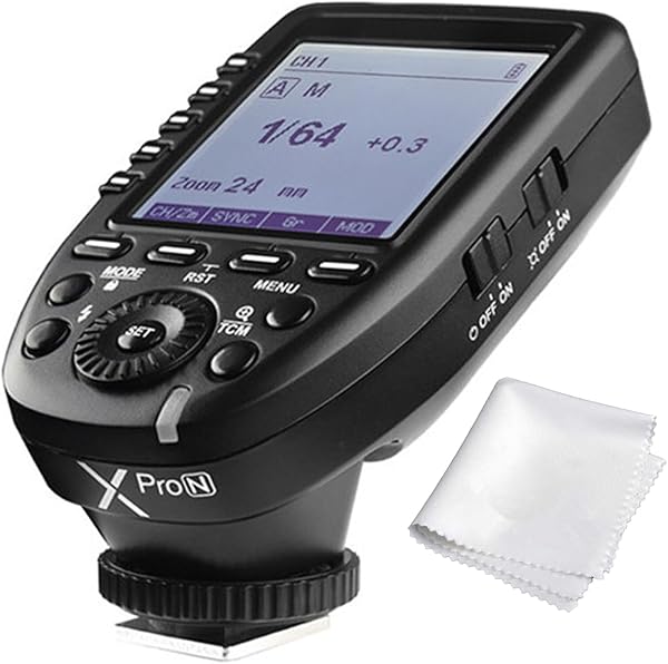 Godox XproN Xpro-N TTL Wireless Flash Trigger for Nikon, 1/8000s HSS TTL-Convert-Manual Function Large Screen Slanted Design 5 Dedicated Group Buttons 11 Customizable Functions (XProN for Nikon)