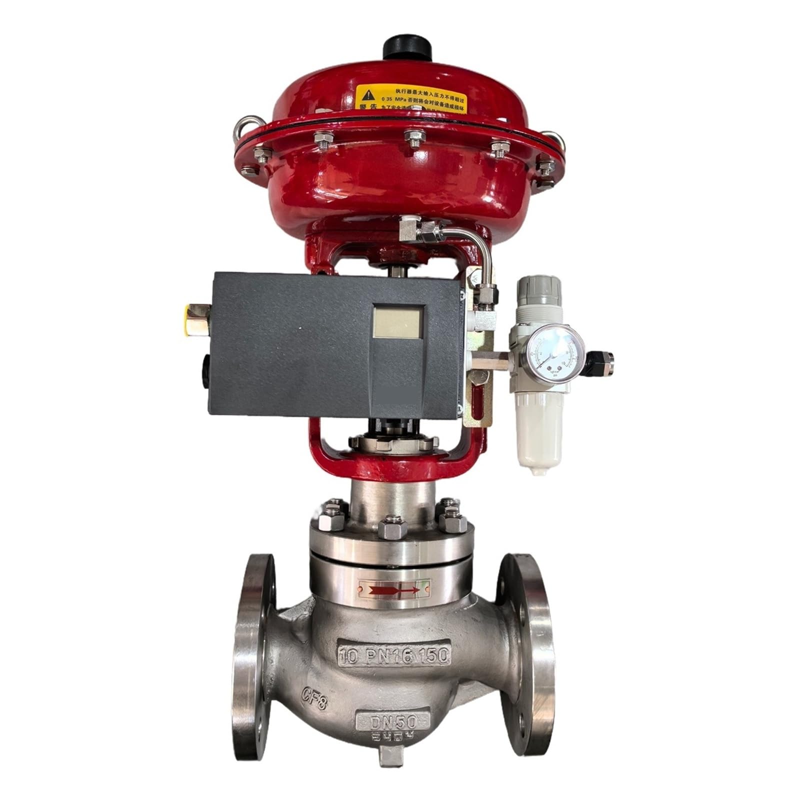 Trgyjgkf One Color 1-24 Inch Casting Stainless Steel Pneumatic Flanged Valve Customized Control