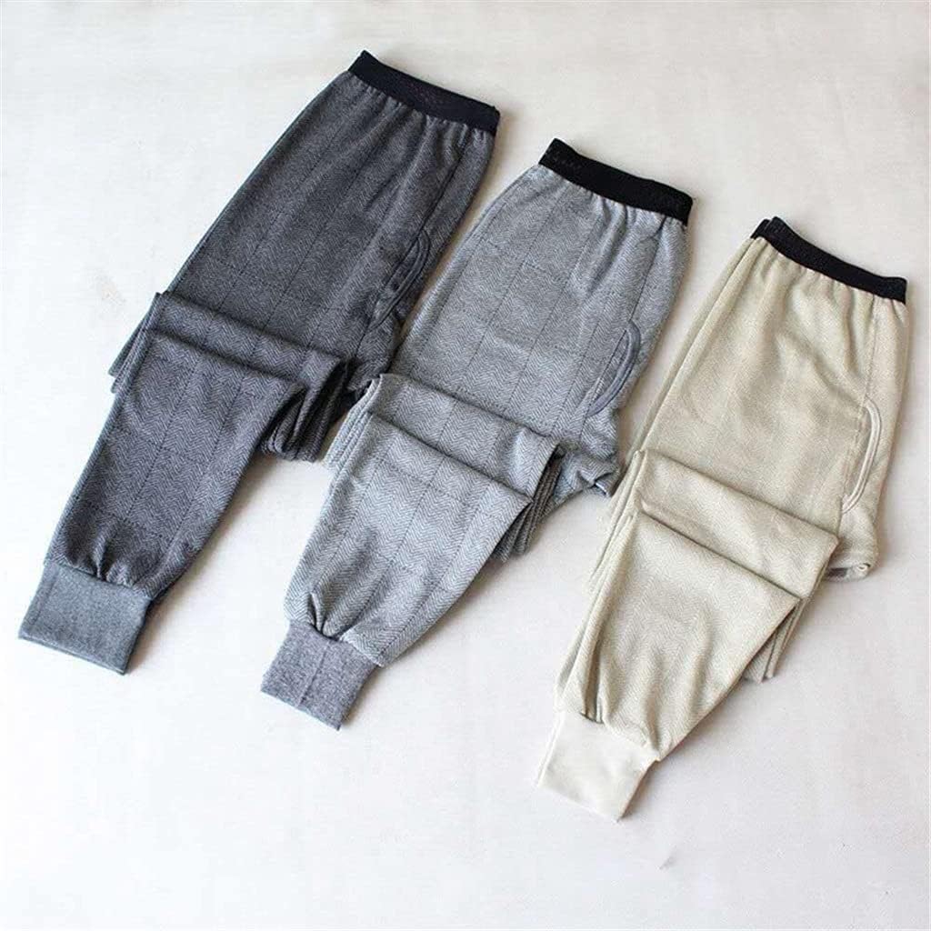 Cotton Thermal Underwear Men Long Johns Winter Warm Sleep Bottoms Mens Tight Long Johns for Underpants Random Color