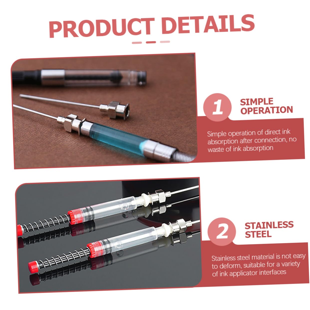 TEHAUX 48stücke Teiliges Pen Ink Filler Hochwertige Tintenkonverter Für Füllfederhalter Für Schule Und Büro Einfach Zu Bedienen Langlebig Und Zuverlässig