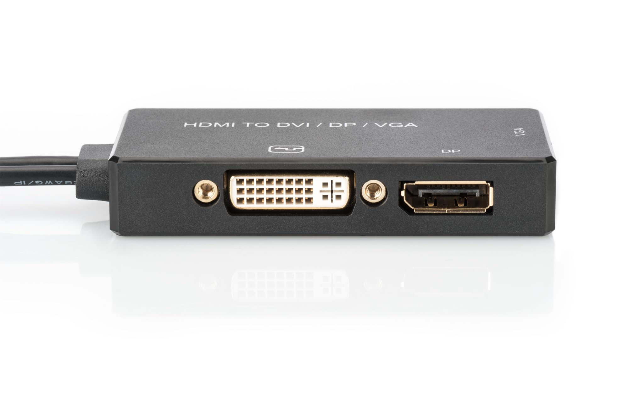 Assmann Videokonverter HDMI DVI DisplayPort VGA Schwarz