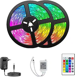 Fita Led 10 Metros Colorida Rgb 5050 Piscina Sanca Fachada Gamer Acompanha Fonte
