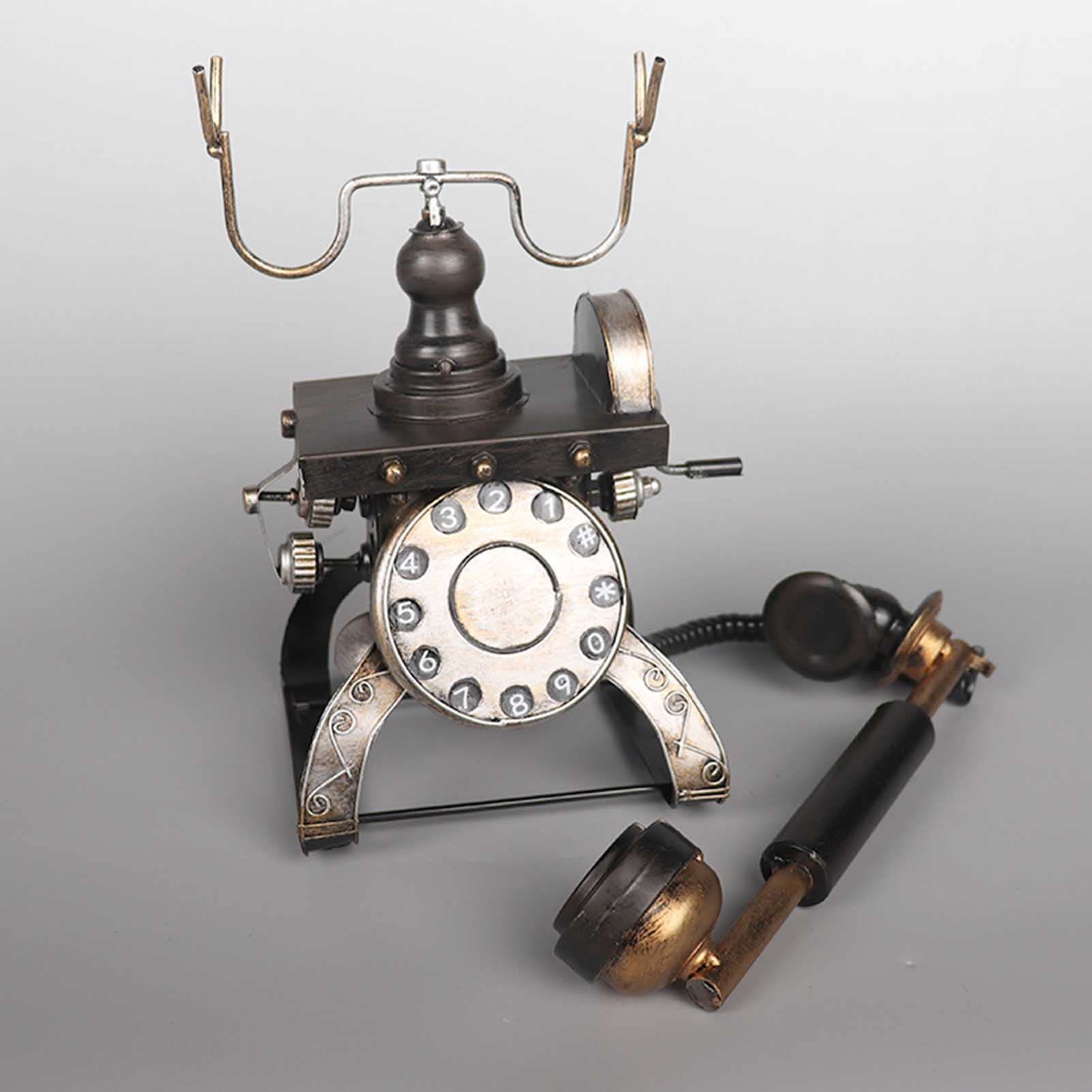 Antyczny Telefon, Model Retro, Model Retro, Kreatywny, Dekoracyjny Telefon, Wystrój Domu, Telefon Biurowy, Telefon, Kawiarnia, Bar, Dekoracja Okna