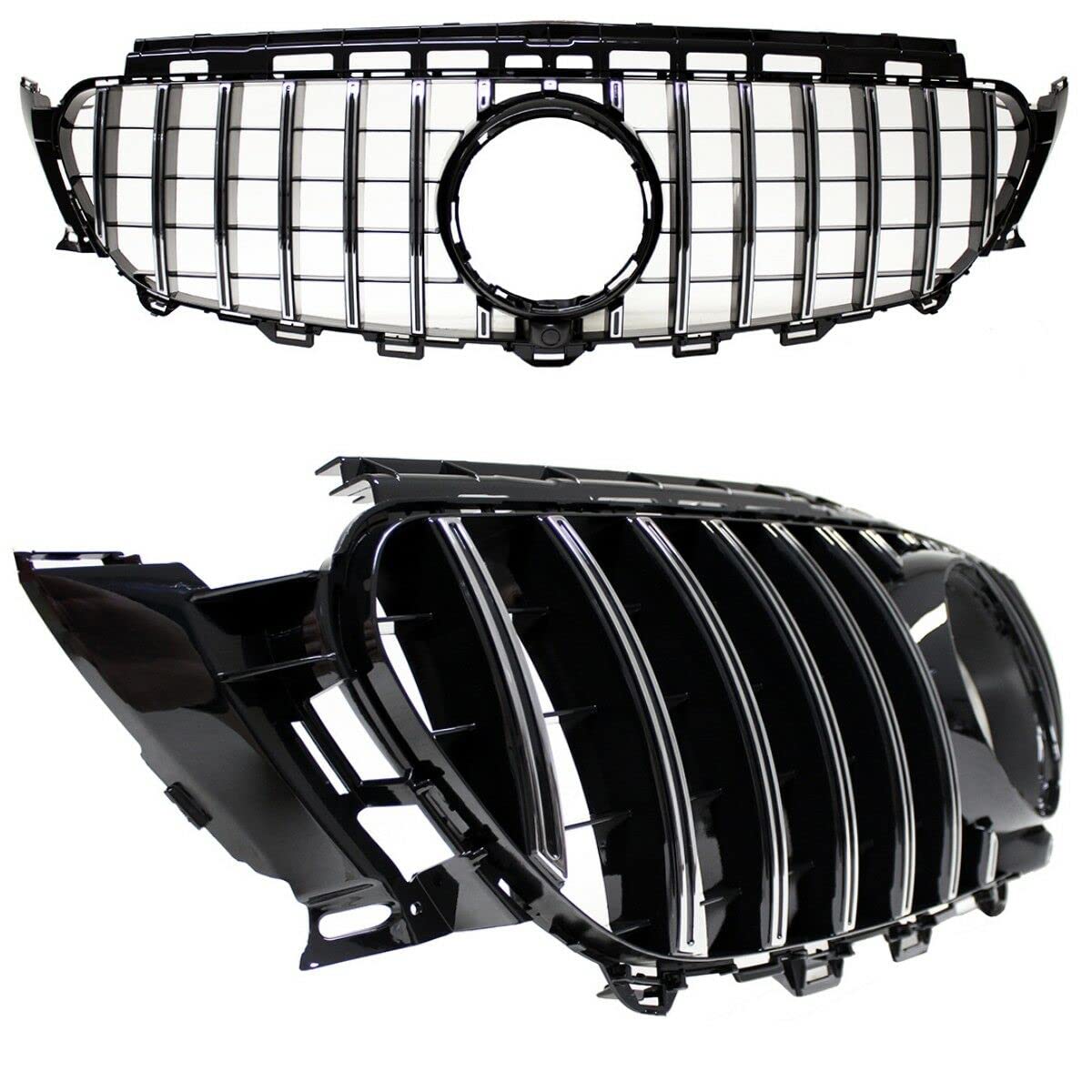 Kühlergrill Chrom kompatibel für Mercedes E-Klasse W213 S213 C238 A238 ab 2016 Sport-Panamericana GT DM Autoteile 2247