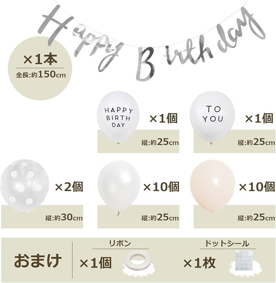 Amazon | 誕生日 バルーン 風船セット 飾り付け 20歳 happy birthday