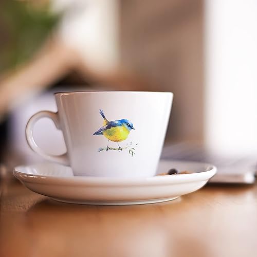 Miniatura 5 de 80 calcomanías transparentes de pájaro moscado para niños, calcomanías de pájaros de mascotas para manualidades, álbumes de recortes, tarjetas,