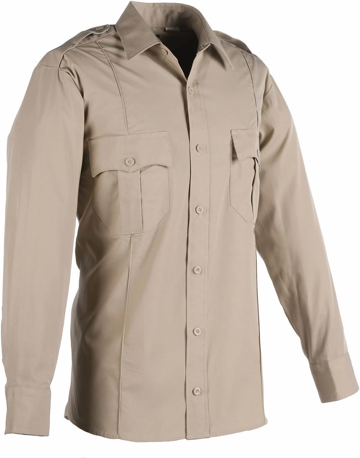 America Wear Men's Tan Long Sleeves Security Shirt