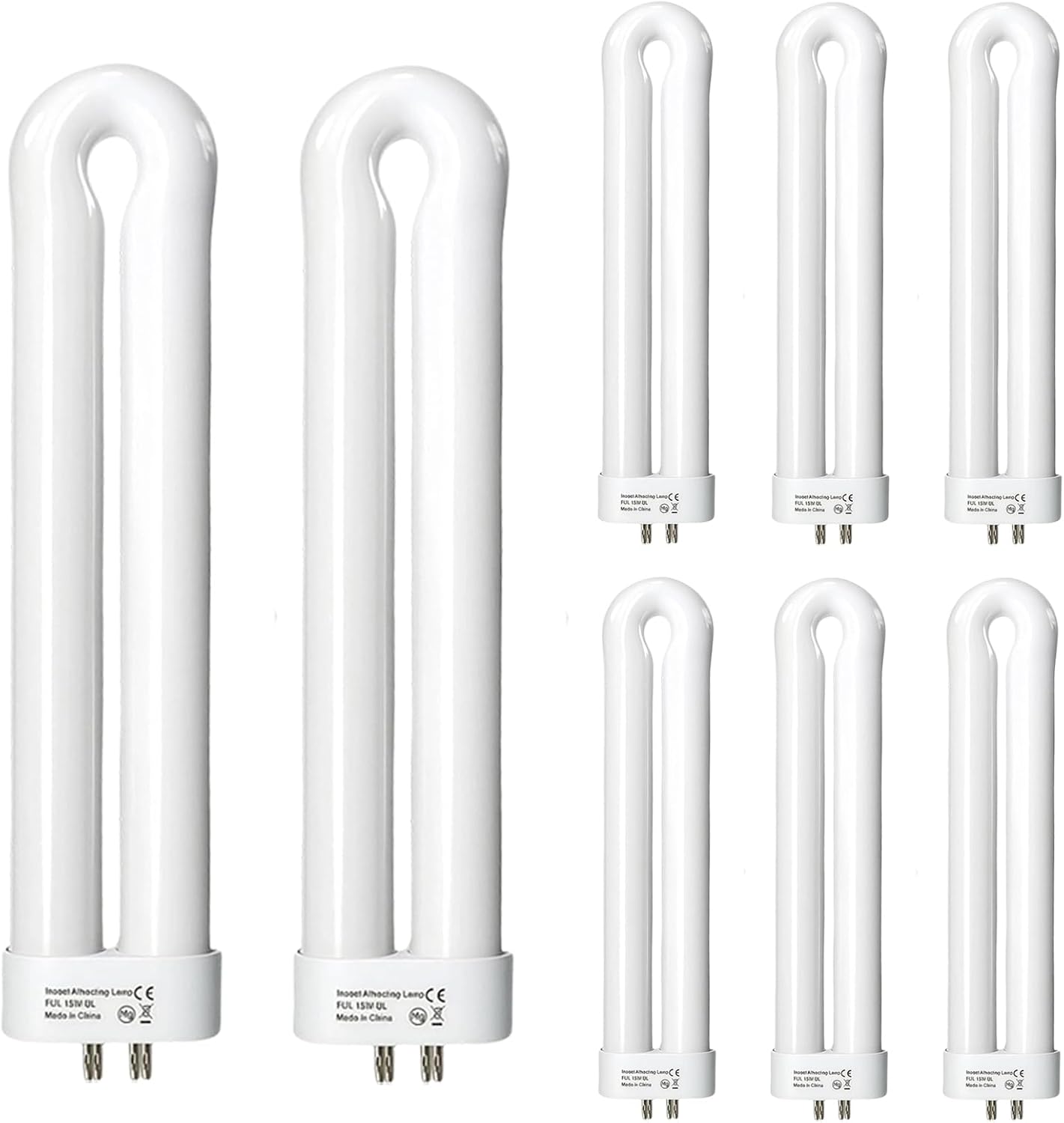 8 Pcs 15-Watt 4-Pin Base Replacement Bulb - Compatible with Black Flag BB-15WHT/BZ-15/BZ-20, for Flowtron BK-15D/BF-35, for Stinger FP15/TZ15, for B1515-4, for Hemiua T6 Pro - Also Fits Most 15W Bulbs