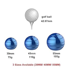 Apqdw Kinetic Desk Toy, Anxiety ADHD Relief, Optical Illusion Fidget Toy for Office Adults, Blue (39MM)