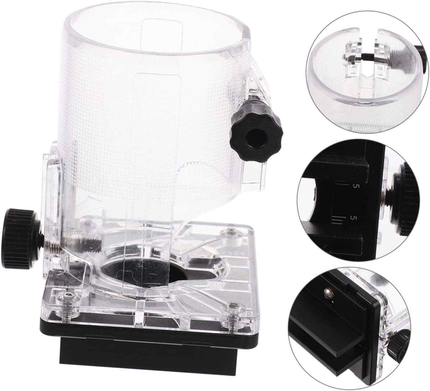 Mikikit Alloy Router Tool Woodworking Slotting Trimmer Bracket Router Accessories Router Slotting Bracket Wood Router Slotting