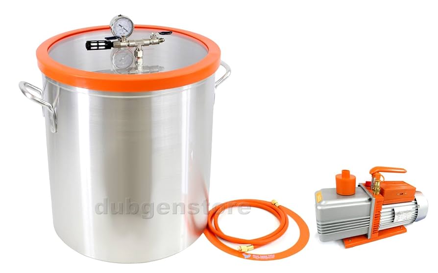 真空脱泡器と真空ポンプセット【真空ポンプオイルのオマケ付き】 Amazon.co.jp: BACOENG 5.7L 真空チャンバーキットです エポキシ