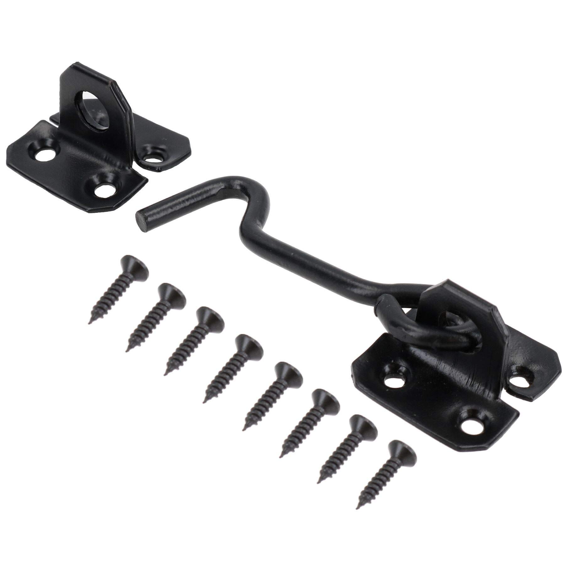 4” Cabin Hook Eye Latch Lock Catch Hold Back for Sheds Gates Hatches