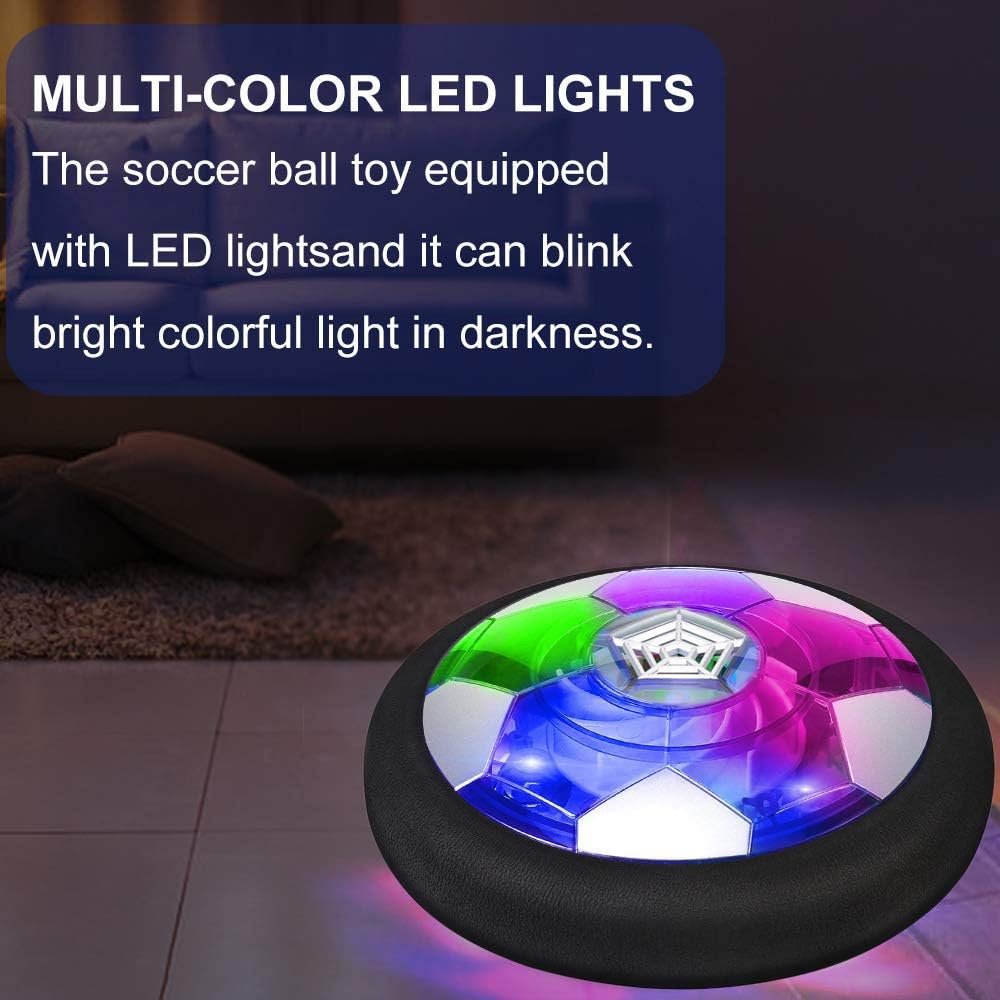 AnrayDiroct Rechargeable Kids Toys Hover Soccer Ball with Colorful LED Lights, Indoor Football Game for Toddlers, Children, Best Gifts for 4-16 Years Old Boys Girls (Hover Ball) : Toys & Games