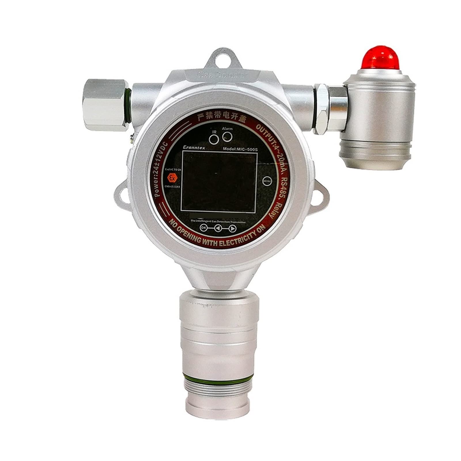 Gas Detector, Carbon Monoxide 0-500ppm Fixed Single Gas Detector,Gas Tester Detector,for Chemical, Petroleum, Pipeline