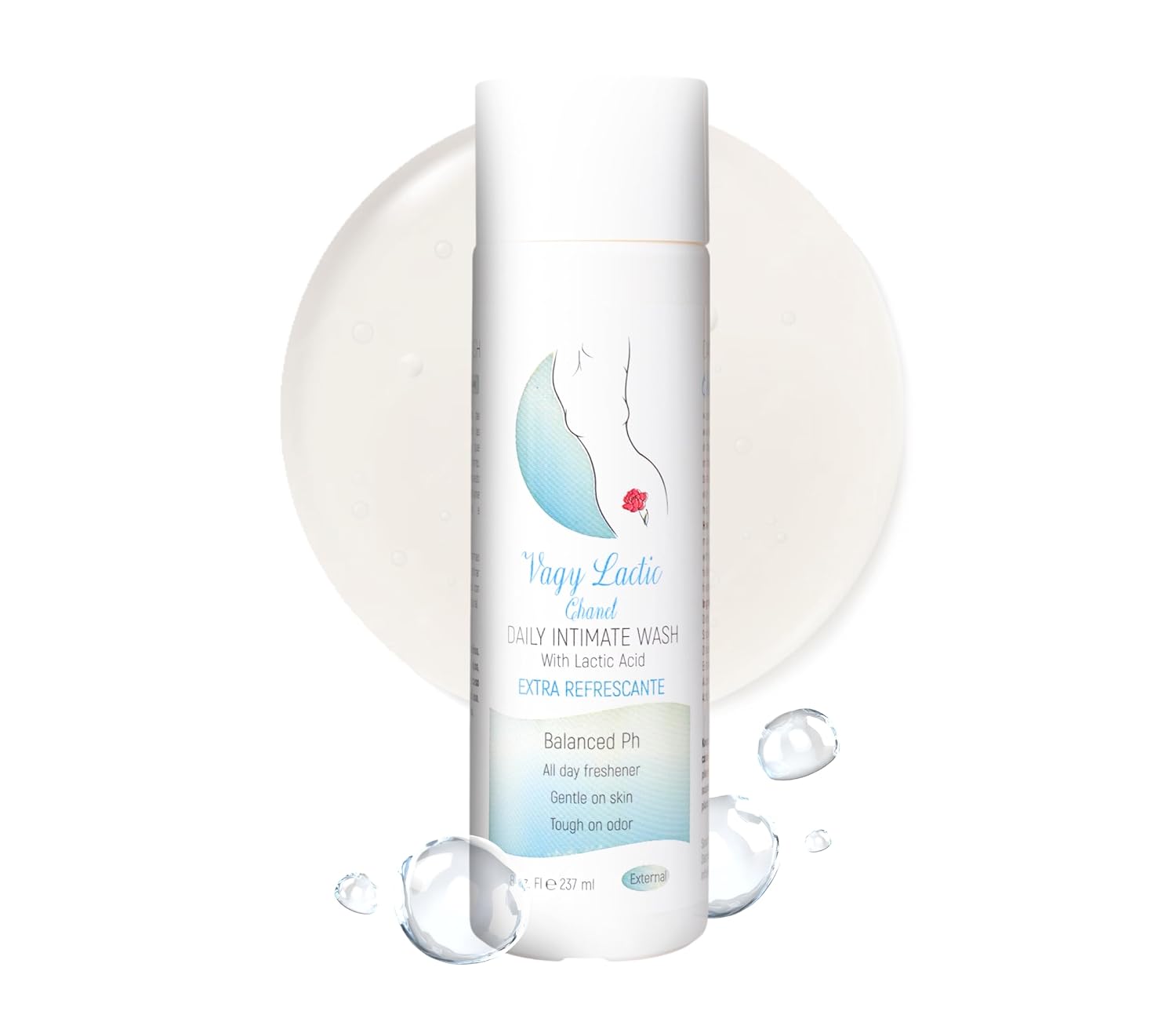 Vagy Rejuvenation Vagy Lactic Feminine Wash with Lactic Acid & Calendula – Gentle Intimate Wash Women pH Balance – Refreshing Vaginal Cleanser – 8 oz (8 oz, Cha nel)