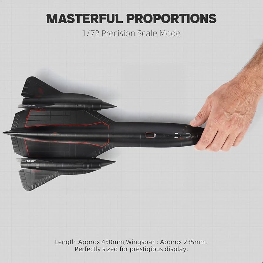 NUOTIE 1/72 Scale SR-71a Blackbird Metal Model High-Altitude
