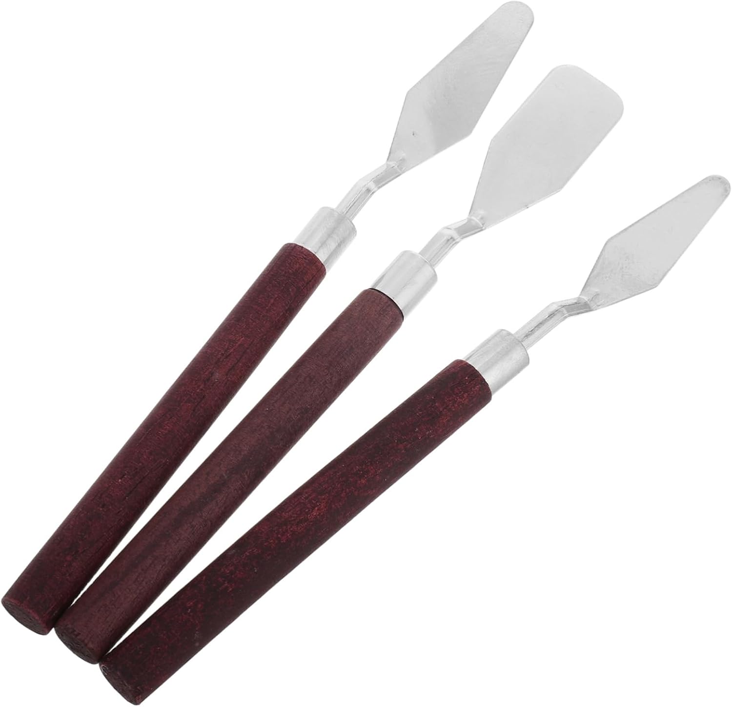 3pcs Knife Set Oil Painting Tools for Acrylic Oil Paints Precision Mixing Scrapers Unique Shapes for Textured Art Techniques