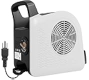 Sungaryard High Velocity Blower Fan for Drying Cooling and Ventilating, Portable Air Mover Floor Fan with 185° Rotation for Home Use or Job Site, Utility Fan with 3 Speeds, 2 Outlets, 130W 325CFM