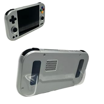 Protective Case Compatible with Anbernic RG 477M, TPU Clear Anti-Slip Shockproof Cover for Gaming Handheld Console Transparent