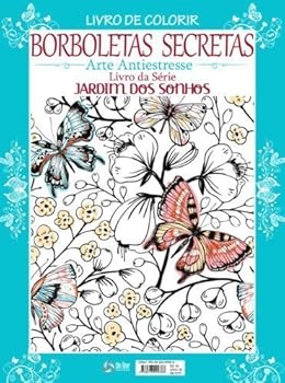 Paperback Livro De Colorir - Borboletas Secretas [Portuguese_Brazilian] Book