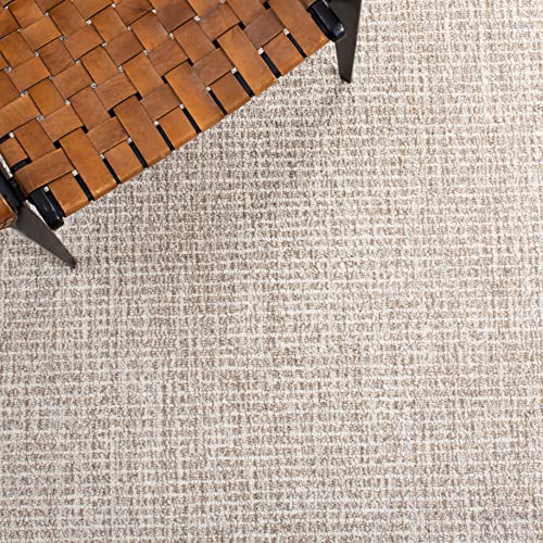 SAFAVIEH Area Rug 8x10 - Abstract Collection - Large - Ivory & Grey, Handmade Wool, Ideal for Living Room, Bedroom, Office, Dining Space (ABT468G) - Image 7