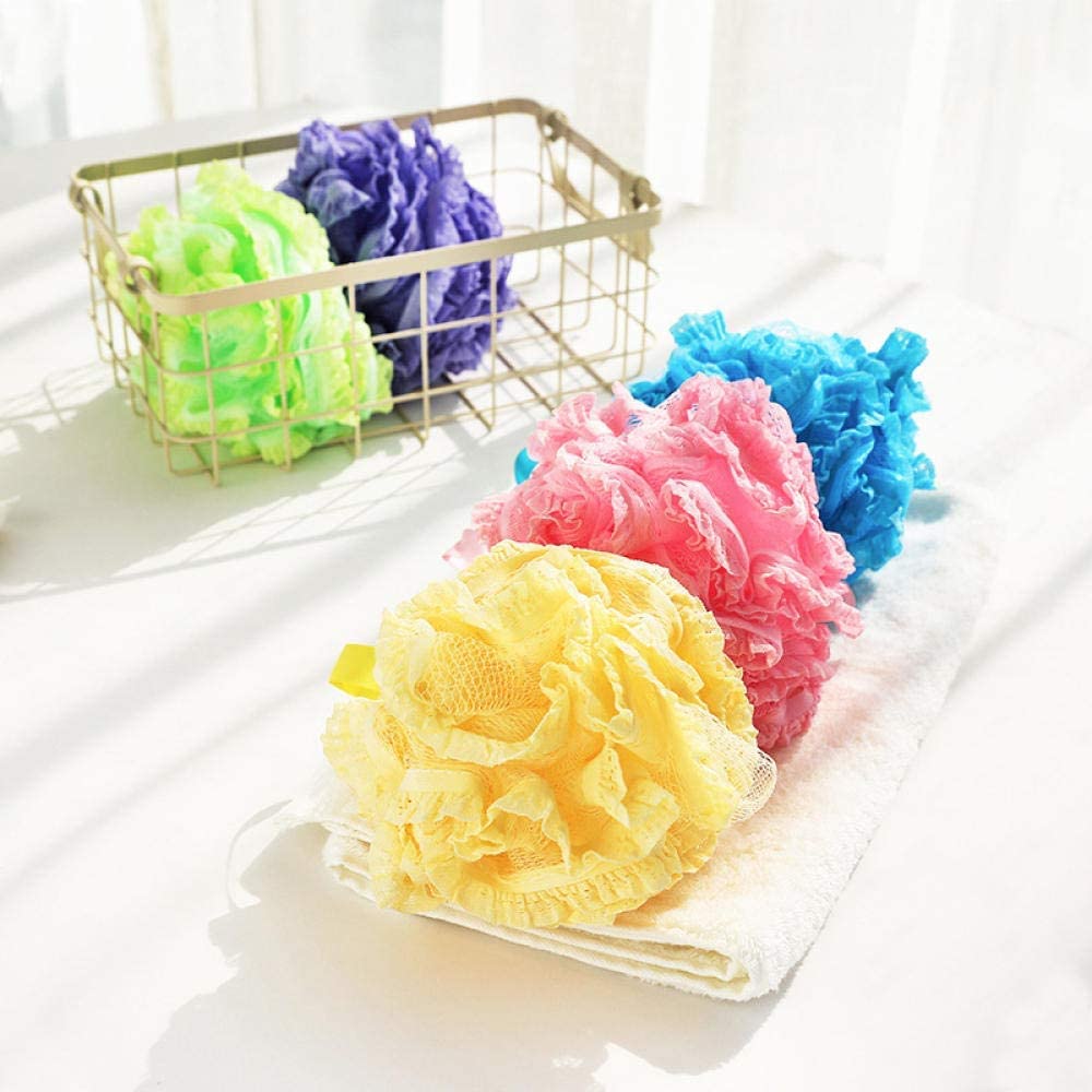 Gąbka do kąpieli 1 szt. Wielobarwna piłka do kąpieli Bathsite wanny fajna piłka ręcznik kąpielowy Scrubber czyszczenie ciała siatka gąbka do mycia produktu