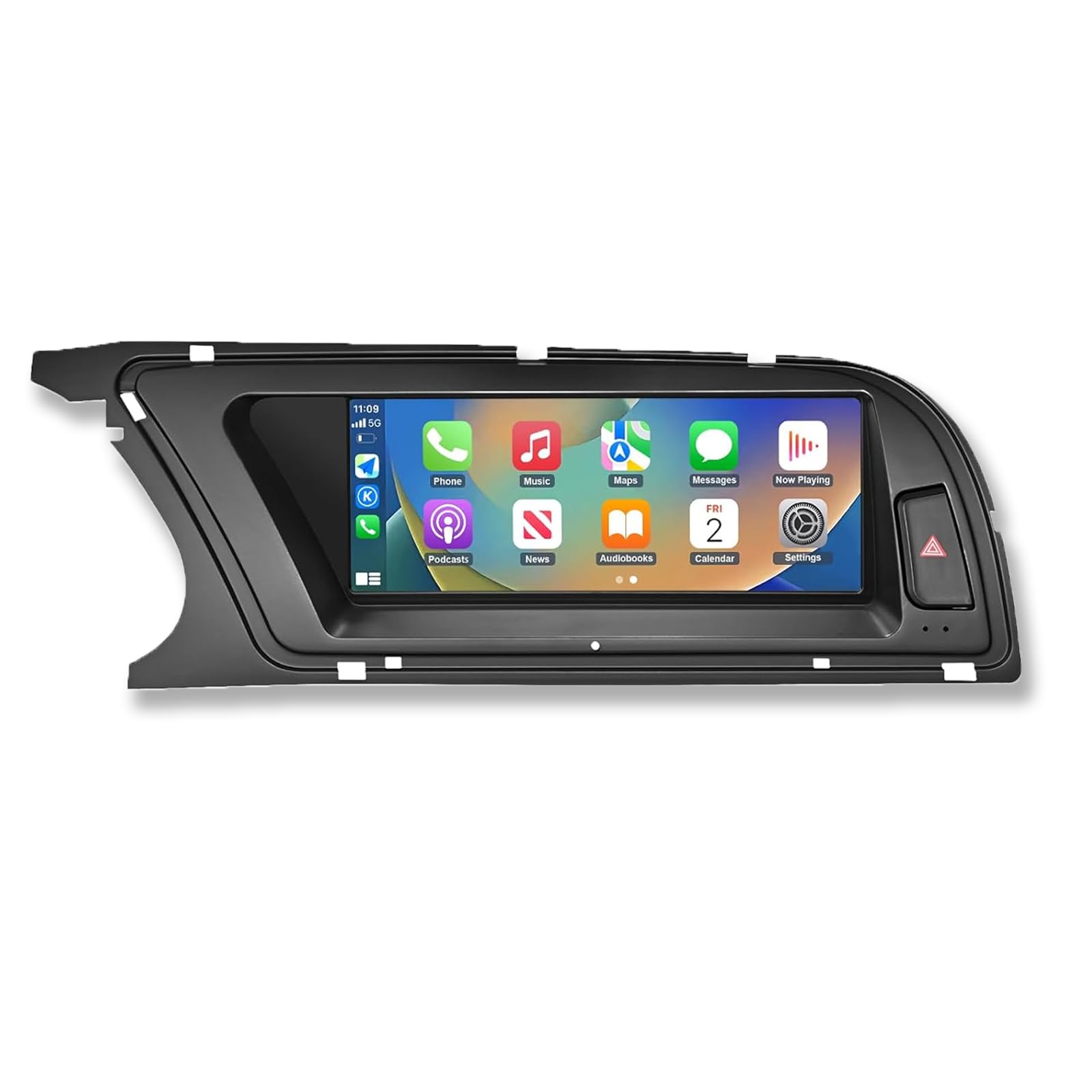 Autoradio écran Tactile 8,9" avec Carplay sans Fil et Android Auto pour 2009-2016 Audi A4 S4 avec système 3G MMI+, Prend en Charge Mirrorlink, Caméra, Navigation