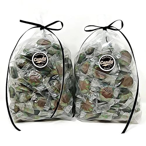 Vintage Candy Vending Chocolate Mint Starlights Hard Candy Individually Wrapped, Bulk Gift Bag (Two Pounds) #TOP9