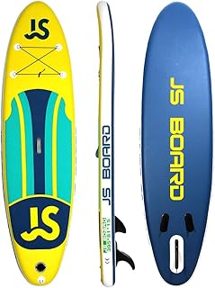 heqianqian Stand Up Inflatable Paddle Board 305x81x15cm Inflatable SUP For Youth & Adults with Premium Free Accessories for Adults (Color : Yellow, Size : 305x81x15cm)