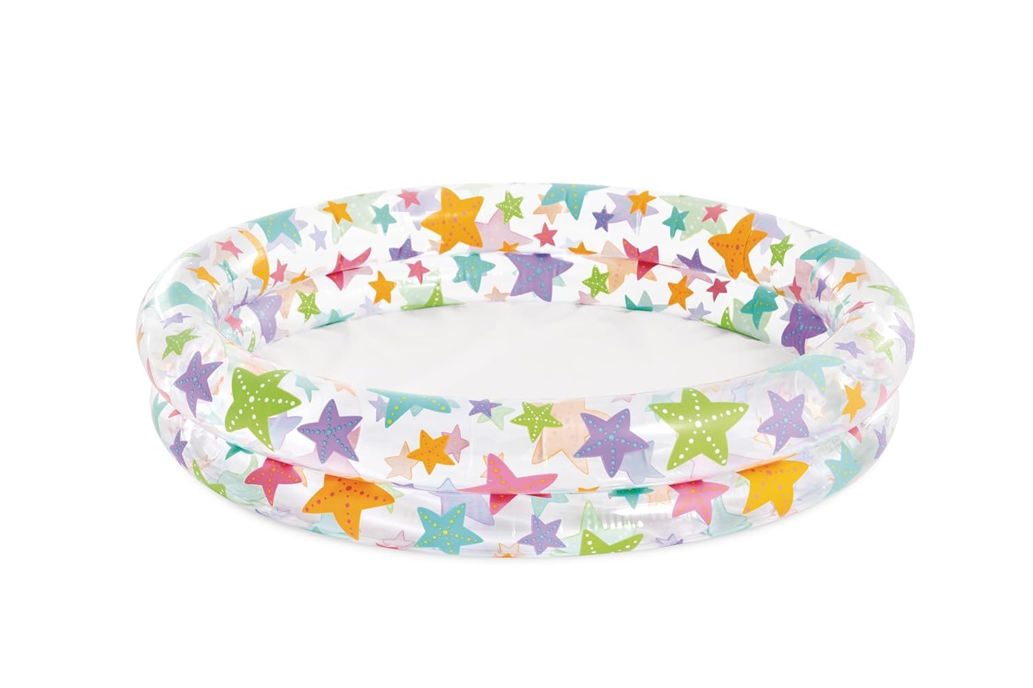 LONGMIRE Kids Inflatable Pool - Sunset Glow Baby Ring -11