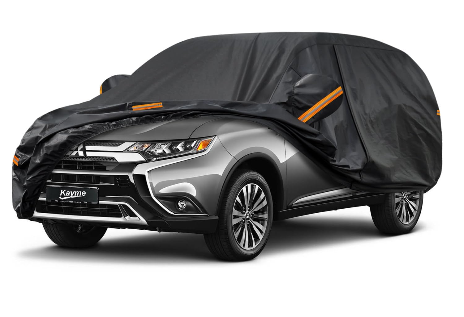 Kayme 7 Layers SUV Car Cover Custom Fit for Mitsubishi Outlander (2005-2025) Waterproof All Weather for Automobiles, Outdoor Full Cover Rain Sun UV Protection.