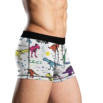 Amazon | [Haustile] トランクス パンツ 恐竜の識別の種類 足跡
