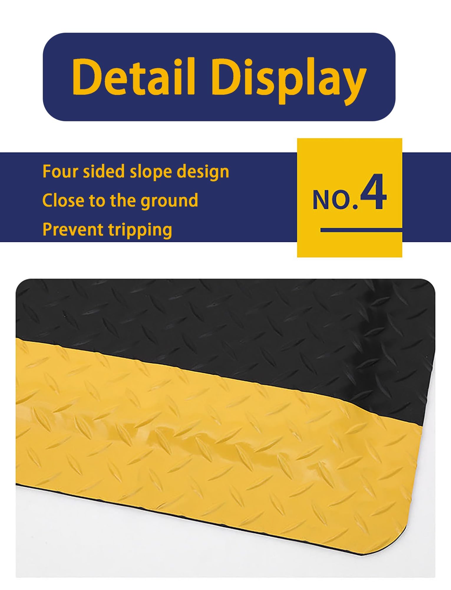 Estera antifatiga, Alfombra cómoda ergonómica Antideslizante Impermeable for Laboratorios de Cocina almacenes talleres de producción(60x100cm/23.6x39.4in)