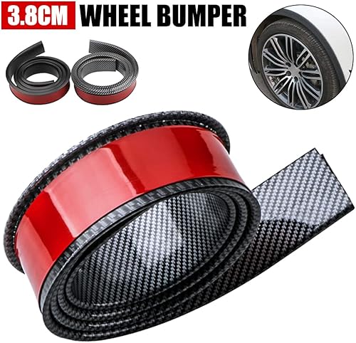 Miniatura 5 de BOHISEN Fender - Borde para guardabarros de automóvil, 4.9 ft, sello de goma, tira de PVC, autoadhesiva, para cejas, para rueda de automóvil, para