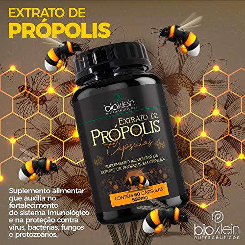 Extrato de Própolis - 3 unidades de 60 Cápsulas - Bioklein