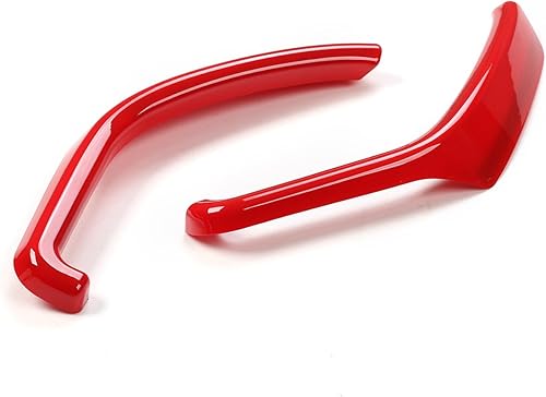 Miniatura 3 de Voodonala Moldura roja para tablero de instrumentos para Ford F150 F250 F350 Super Duty 2015, 2016, 2017, 2018, 2019, 2020 (rojo, 3 piezas)