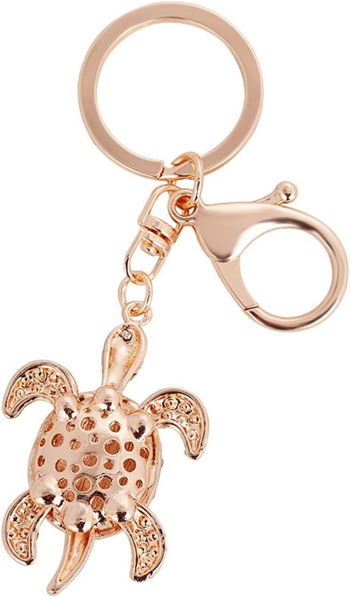 Mini Sea Turtle Keychain Charm Pendant For Handbag Bag Keychain Key Ring (Rose) - Image 3