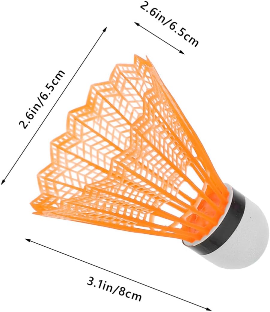 12Pcs Colored Plastic Badminton Shuttlecocks Sports Shuttlecocks for Outdoor Training and Entertainment Portable Decorative Birdies for Skill Practice and Recreation